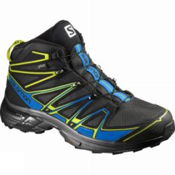 Salomon Mens X-Chase Mid GTX Boot Black / Bright Blue